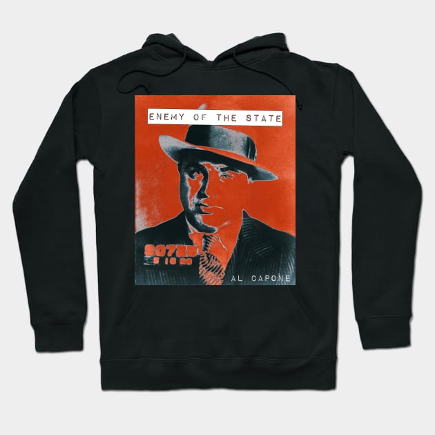 Al Capone (Red Zone) Hoodie by BlackOzean